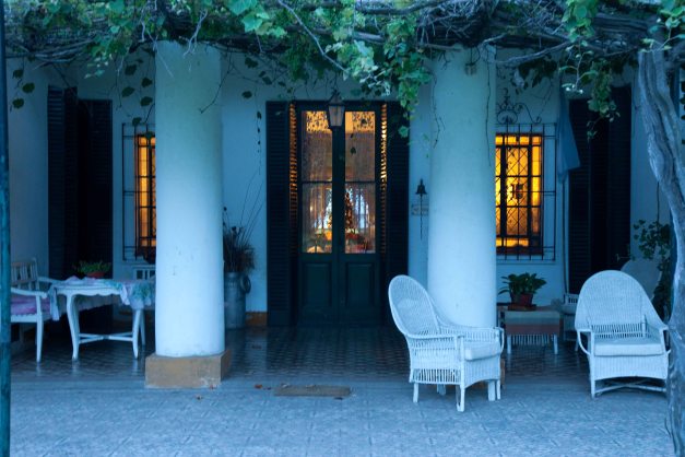 El edificio principal de la estancia