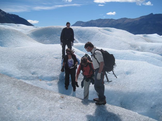 Our guide and with folks that passed the health check...