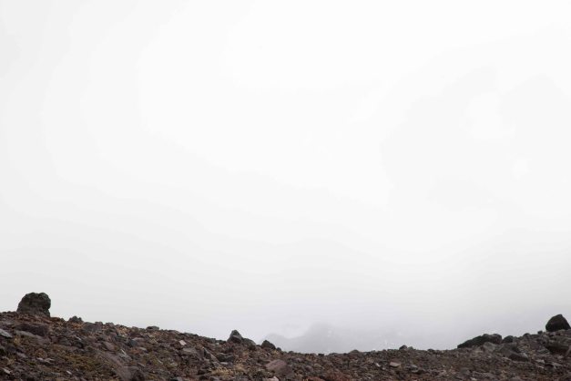 Volcán Lanín - er ist tatsächlich da, einen Tag vorher habe ich ihn noch gesehen, ich schwör's)