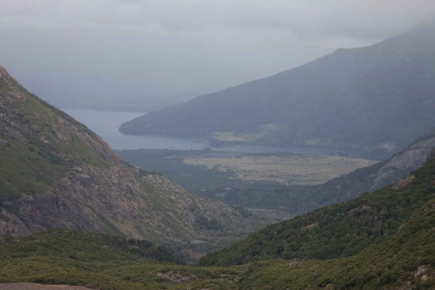 Genau, von dort unten bin ich gestartet und dort war 'mein' Camping Platz
