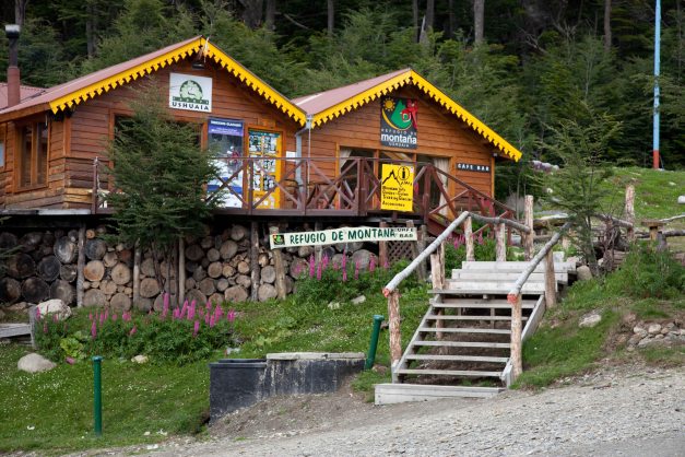 ...und eine Skihütte gibt's auch.