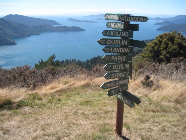 Aussicht vom Eatwells Rastplatz