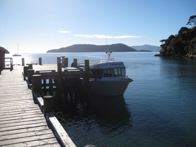 Wasser-Taxi zum von Picton zum Ausgangpunkt in Ship Cove