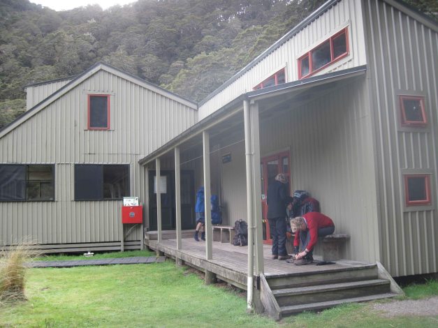 Iris Burn Hütte wo wir übernachten.