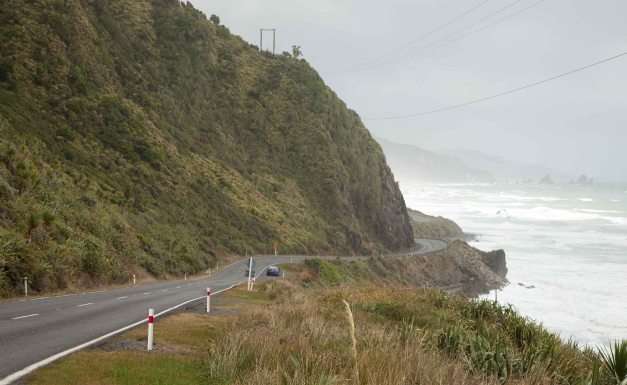 Auf dem Weg zwischen Punakaiki und Hokitika