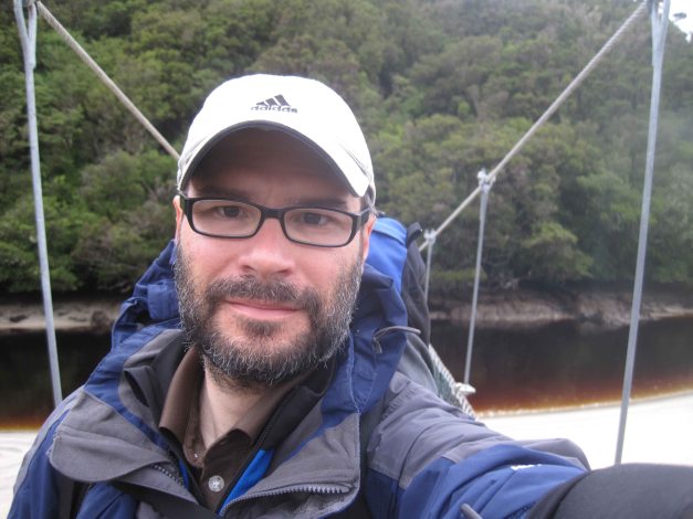 Ich auf der Hängebrücke...