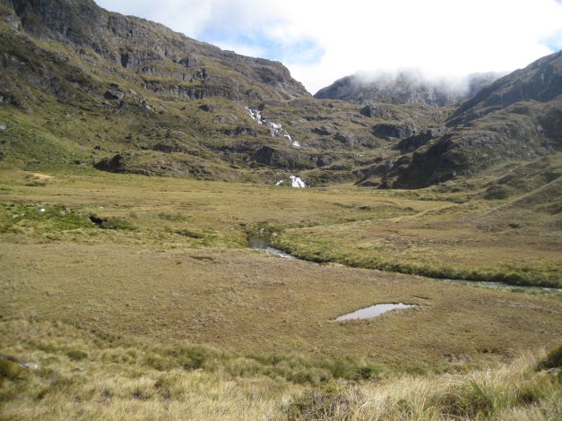 Auf dem Weg zum Harris Saddle