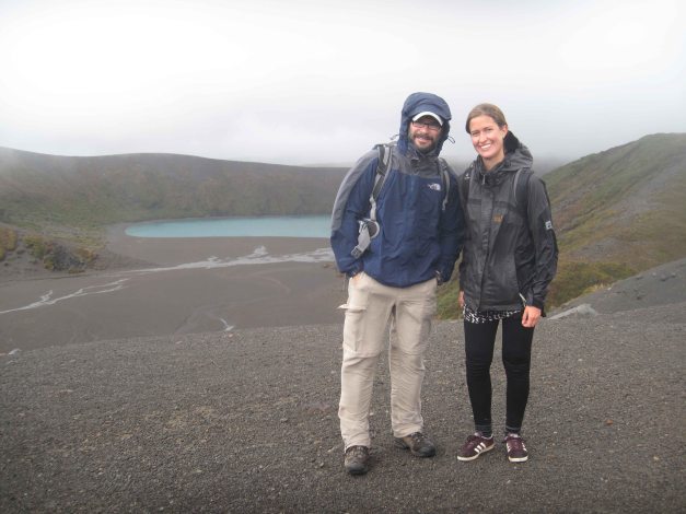 Anja and me at Lower Tama Lake. Nice weather down here, isn't it?