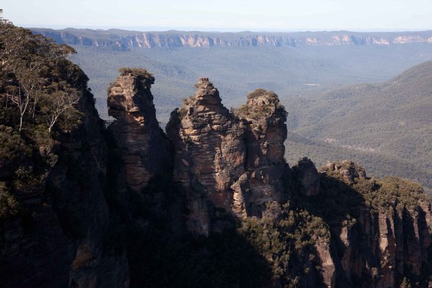 The famous Three Sisters (picture taken at the lookout in Katoomba)