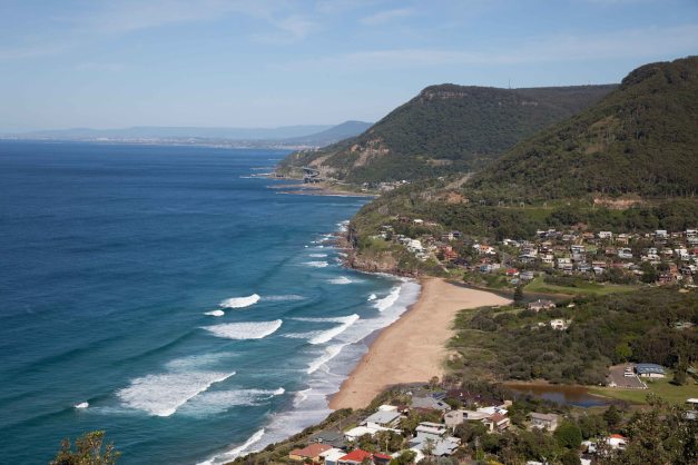 South Coast with Sea Cliff Bridge from a distance
